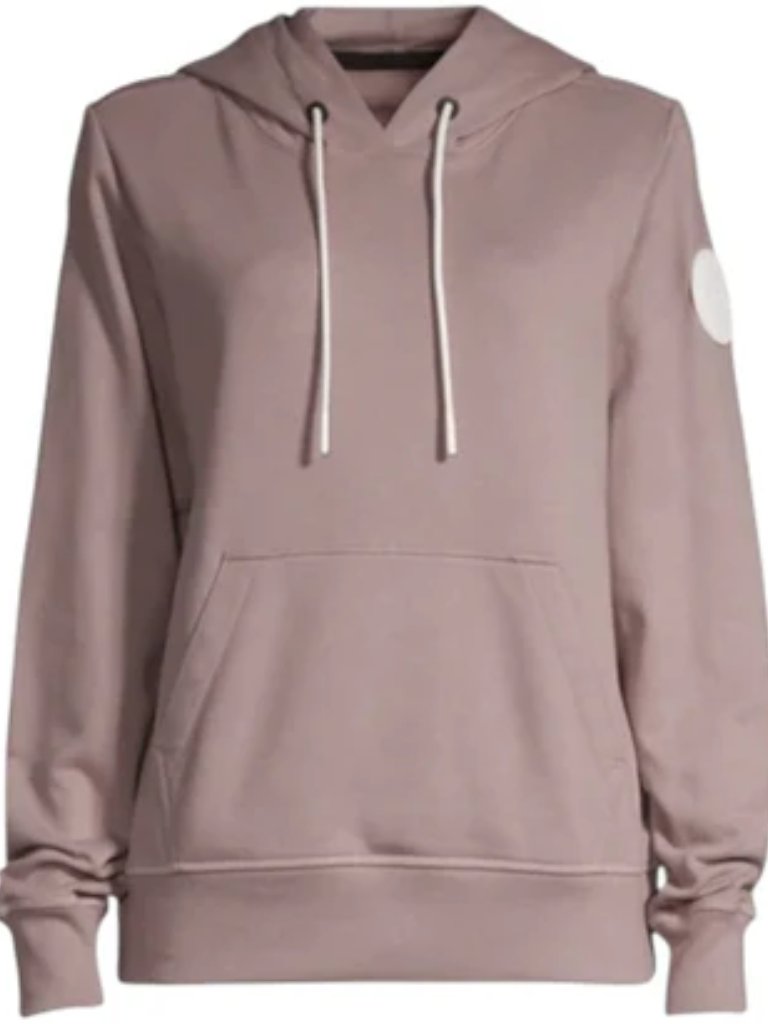 Canada Goose Muskoka Pastel Badge Collection Hoodie Sweatshirt Lucent Rose L